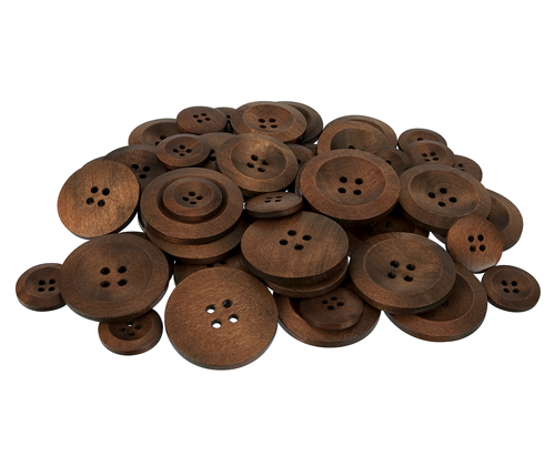 Wooden Buttons Asst 50 S | Growing Child
